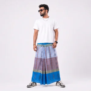 Tailocraft Men’s Pure Cotton Karukaj Lungi 5.5 Hand-402
