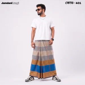 Tailocraft Men’s Pure Cotton Karukaj Lungi 5.5 Hand-401