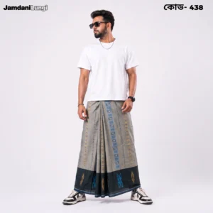 Tailocraft Men’s Pure Cotton Karukaj Lungi 5.5 Hand-438