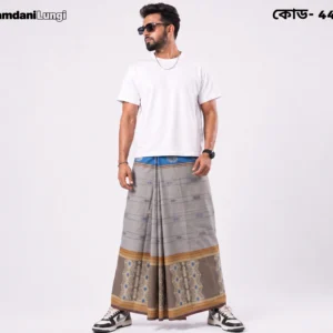 Tailocraft Men’s Pure Cotton Karukaj Lungi 5.5 Hand-448