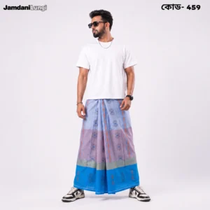 Tailocraft Men’s Pure Cotton Karukaj Lungi 5.5 Hand-459