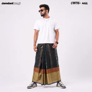 Tailocraft Men’s Pure Cotton Karukaj Lungi 5.5 Hand-461